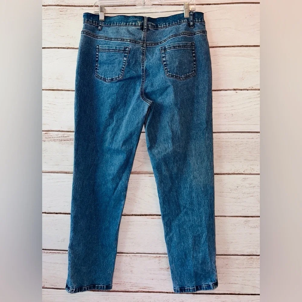 DG2 by Diane Gilman Moto Style Jeans Size 12P Retro Vintage Y2K Rare Unique 🔥🔥🔥